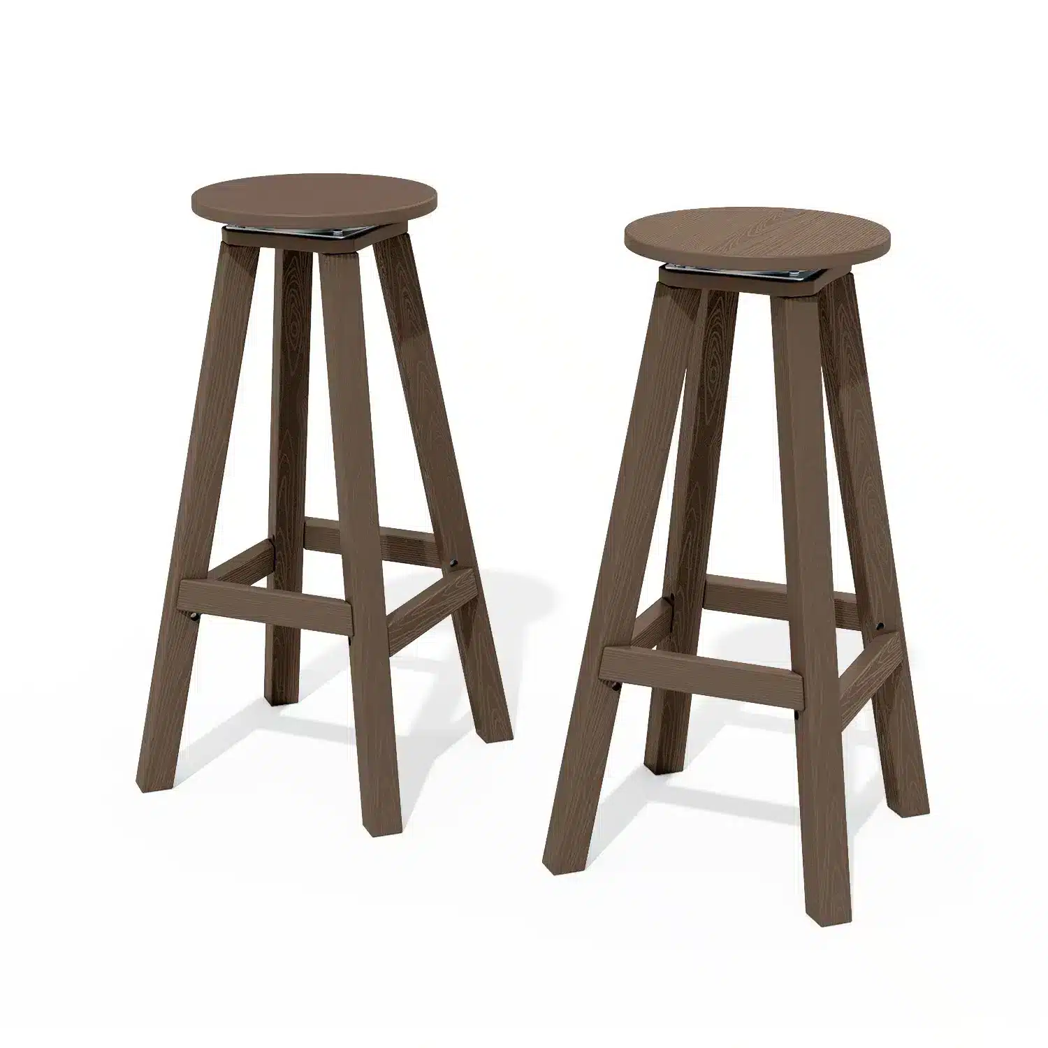 Weatherproof Swivel Outdoor Bar Stools Set of Serwall