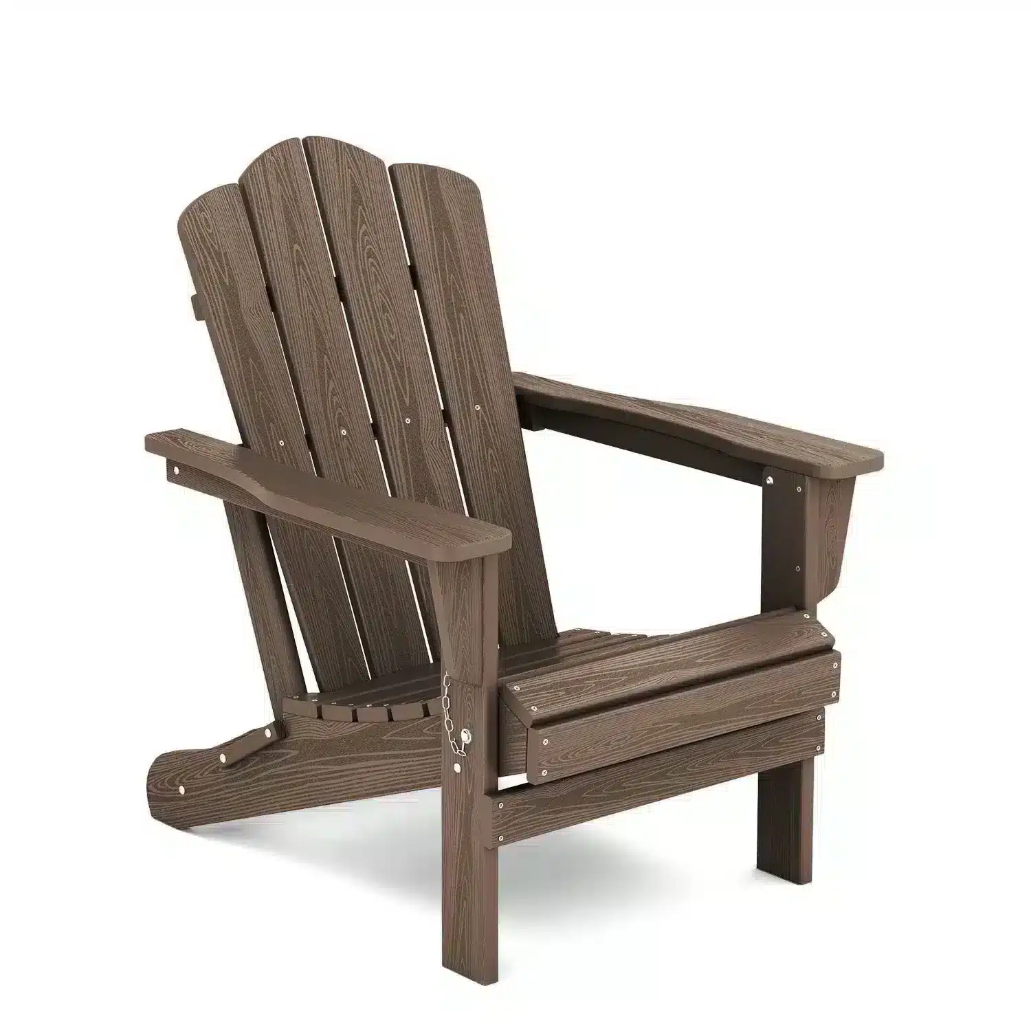 Brown Recycled Plastic Adirondack Chair New