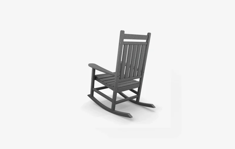 Casual Porch Rocking Chair Gray3