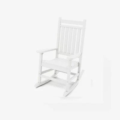 Casual Porch Rocking Chair White 1