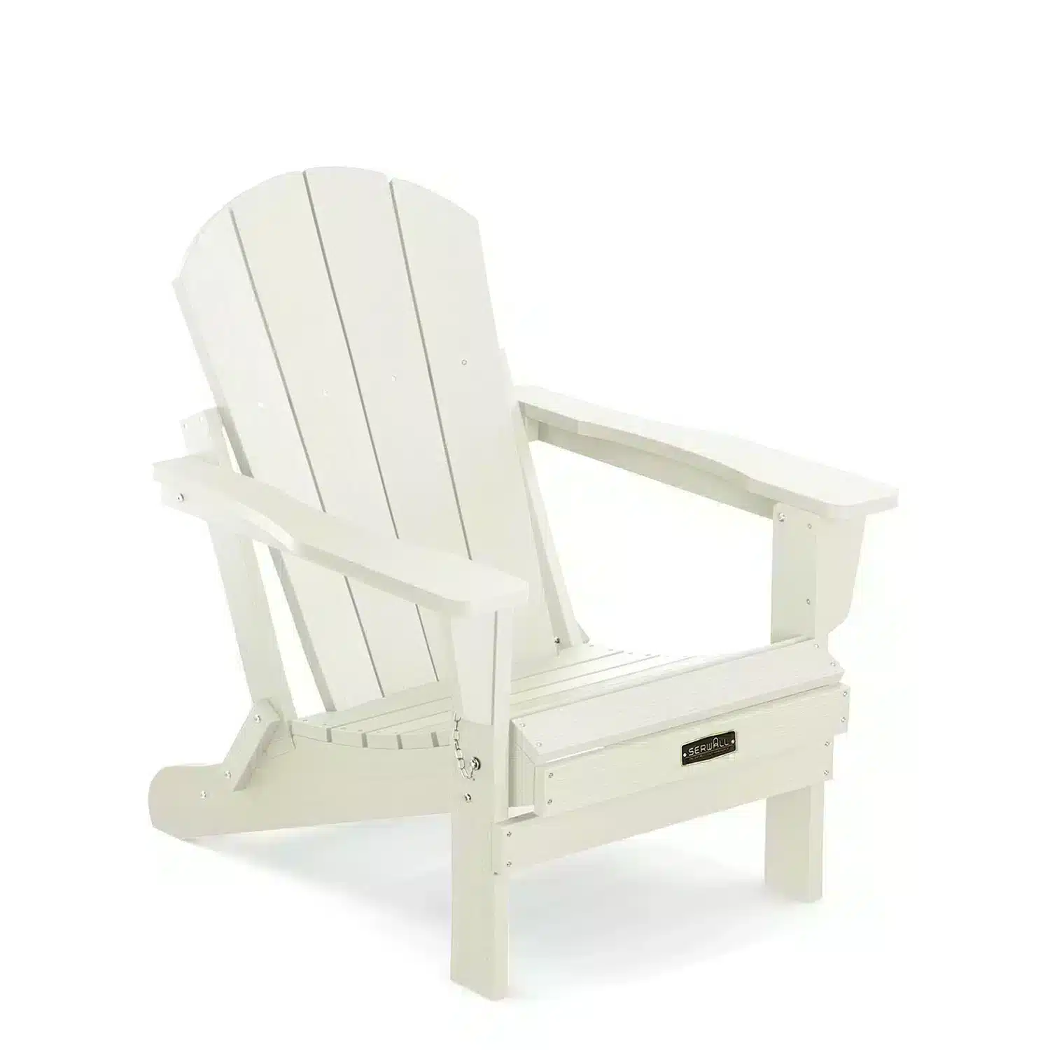 classic folding adirondack chair in white Classic Folding Adirondack Chair in White