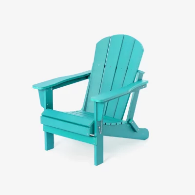 Classic Folding Adirondack Chairs - Aqua
