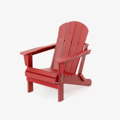 Classic Folding Adirondack Chairs - Red