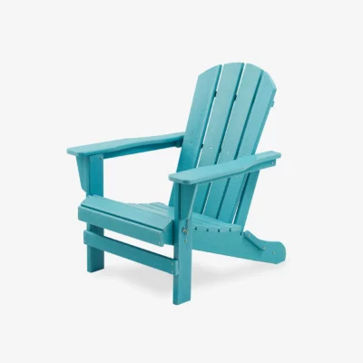 HDPE Folding Adirondack Chair Aqua