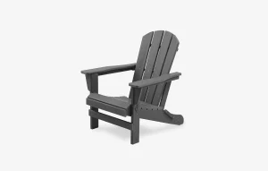 HDPE Folding Adirondack Chair Gray1 1