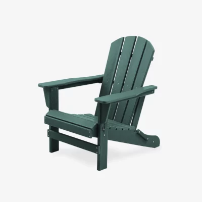 HDPE Folding Adirondack Chair Green
