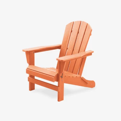 HDPE Folding Adirondack Chair Orange