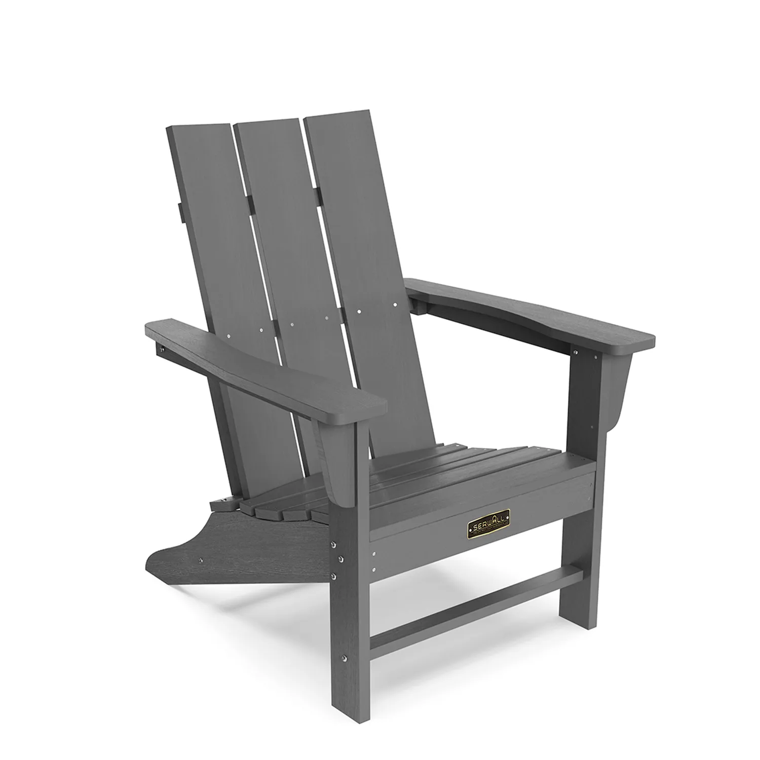 Modern Adirondack Chair in Dark Gray