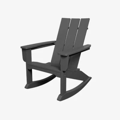 Modern Adirondack Rocking Chair Gray1