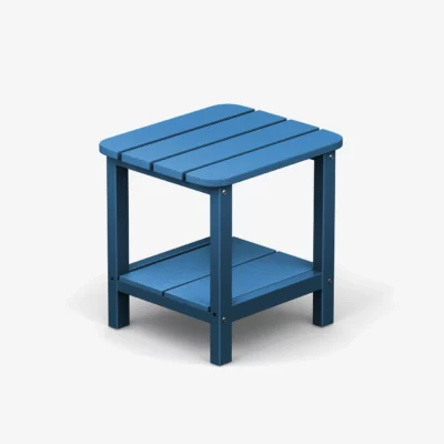 Outdoor Two Tier Side Table Navy