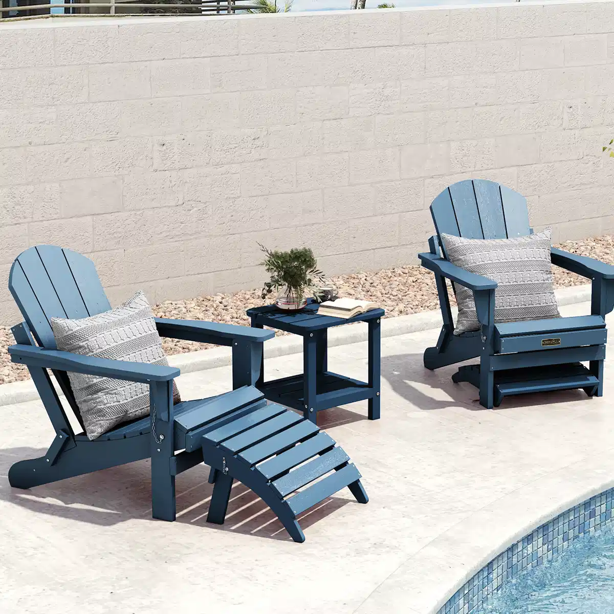 Plastic Adirondack Chair Ottoman 08
