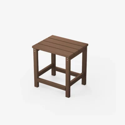 Poly Outdoor Side Table Brown