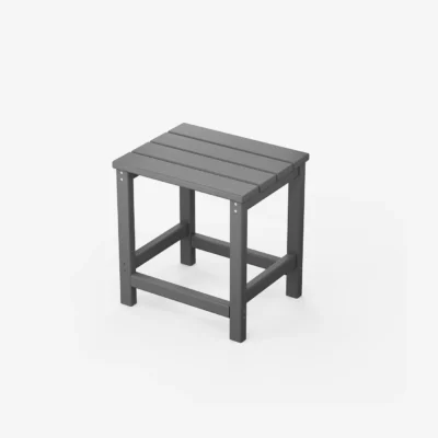 Poly Outdoor Side Table Gray