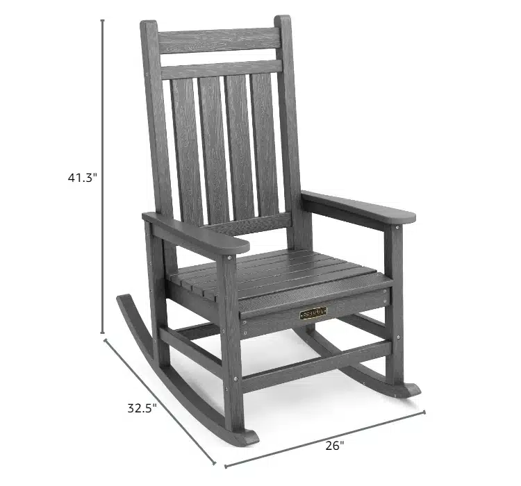 Front Porch Rocking Chair Dimension