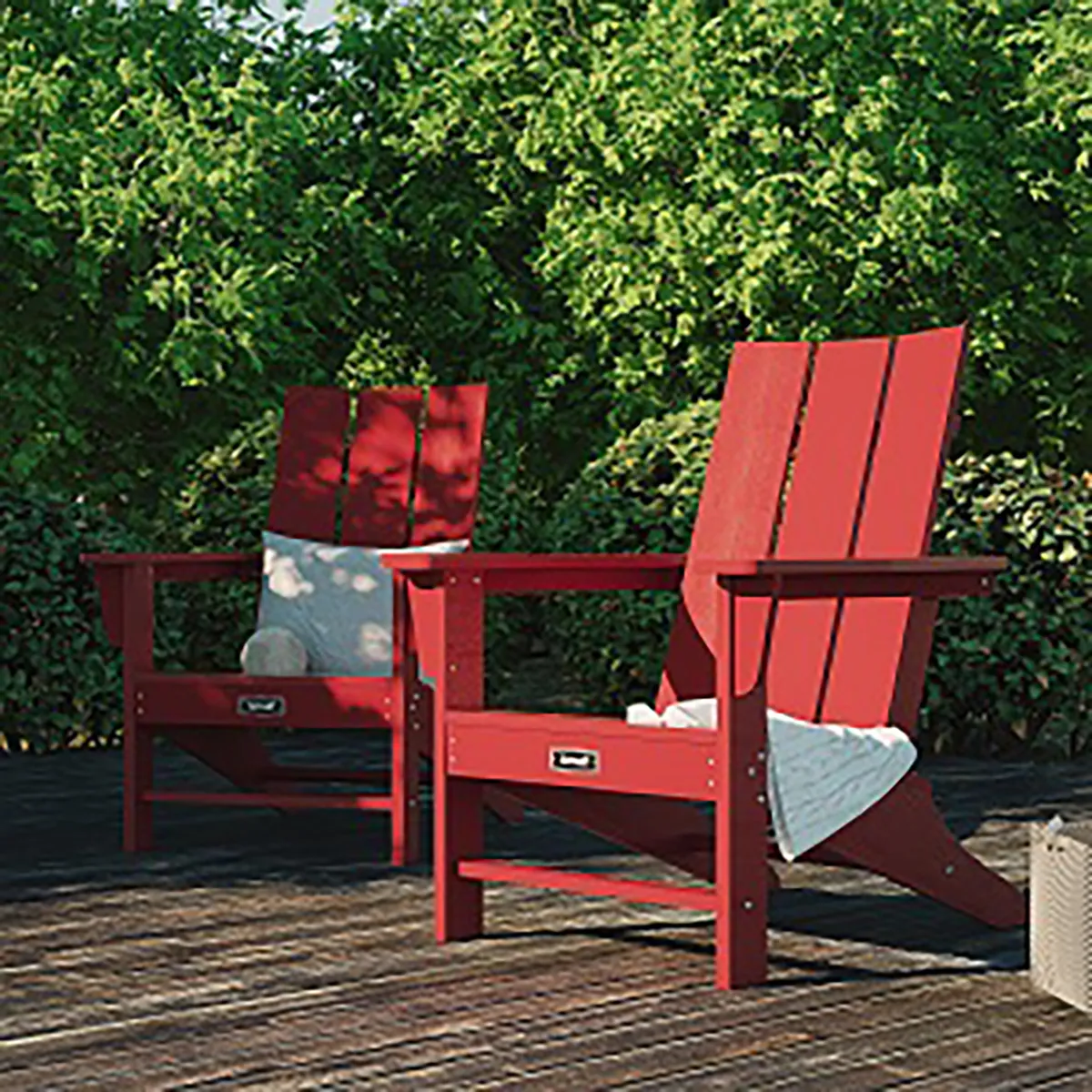 Red Modern Adirondack Chairs 1