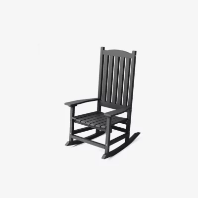 Traditional Porch Rocking Chair Black