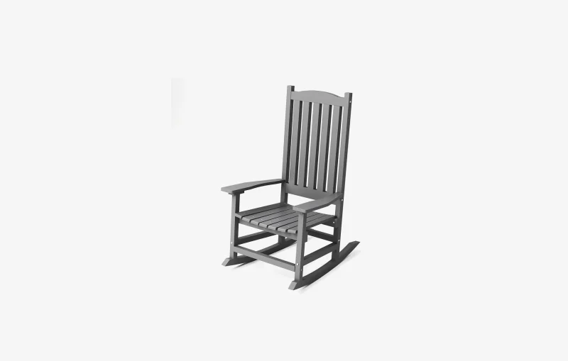 Traditional Porch Rocking Chair Gray
