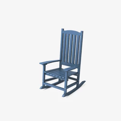 Traditional Porch Rocking Chair Navy
