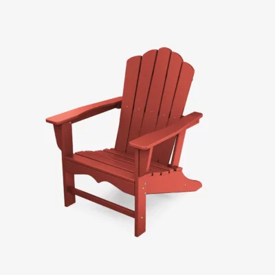 Vintage Poly Adirondack Chair Red
