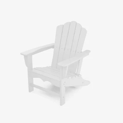 Vintage Poly Adirondack Chair White 1