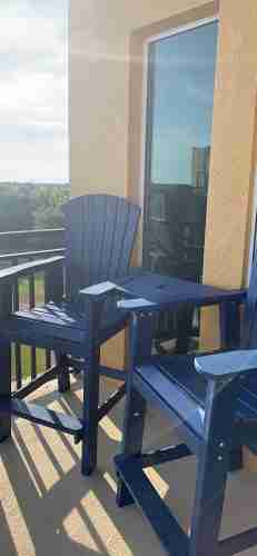 Bar Height Adirondack Chairs with Connecting Table photo review
