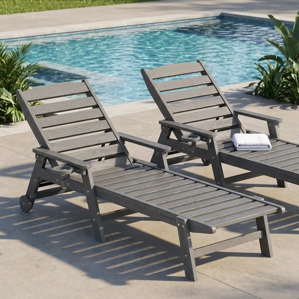 littoral chaise with arms & wheels - image 6 LITTORAL Chaise with Arms & Wheels - Image 6