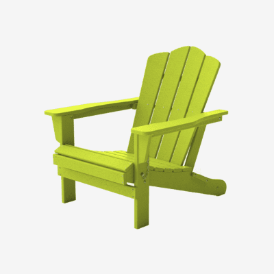 Vintage Folding Adirondack Chair Apple Green