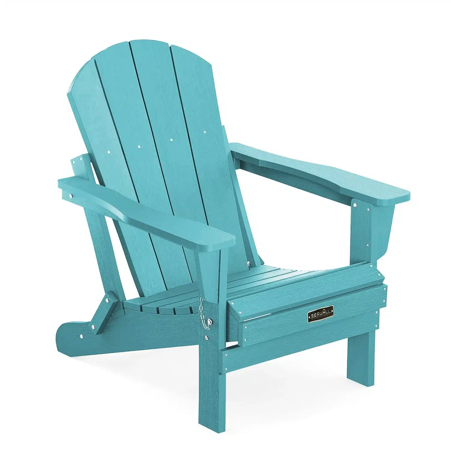 Classic Folding Adirondack Chair in Aqua