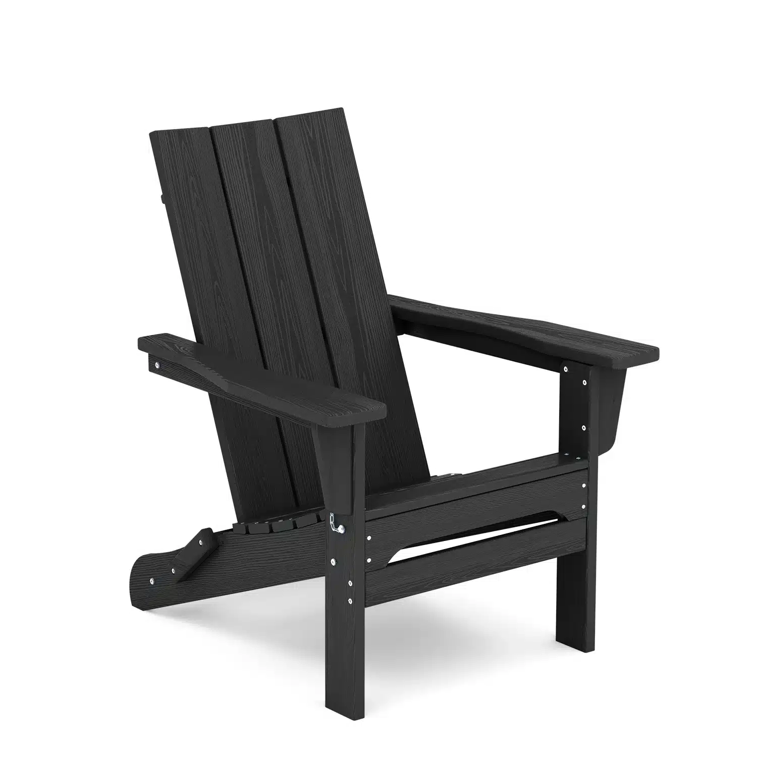 Modern Folding Adirondack Chair in Black