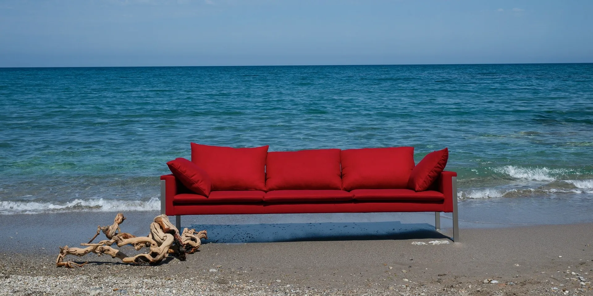 sofa by the sea