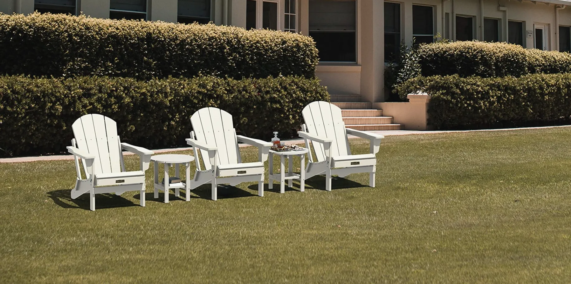 white adirondack chairs
