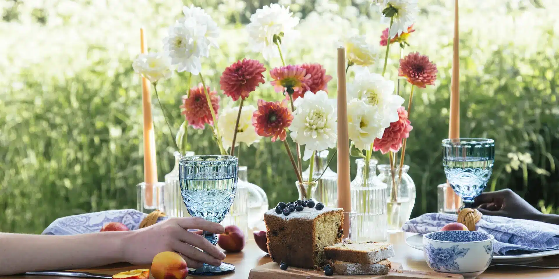 food on outdoor coffee table Food on Outdoor Coffee Table