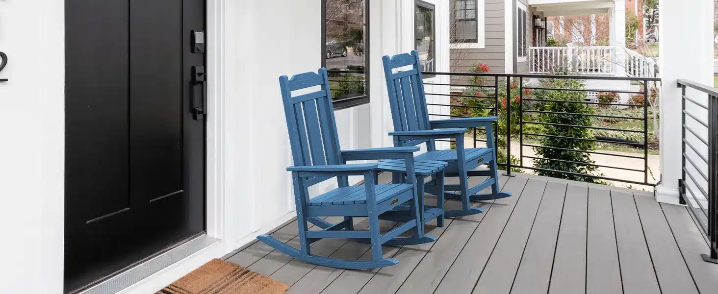 High Back HDPE Rocking Chair - lifestyle2
