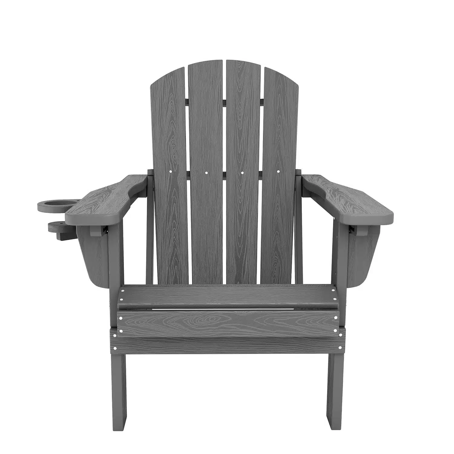 Classic Folding Adirondack Chair with Reclining Back - Front