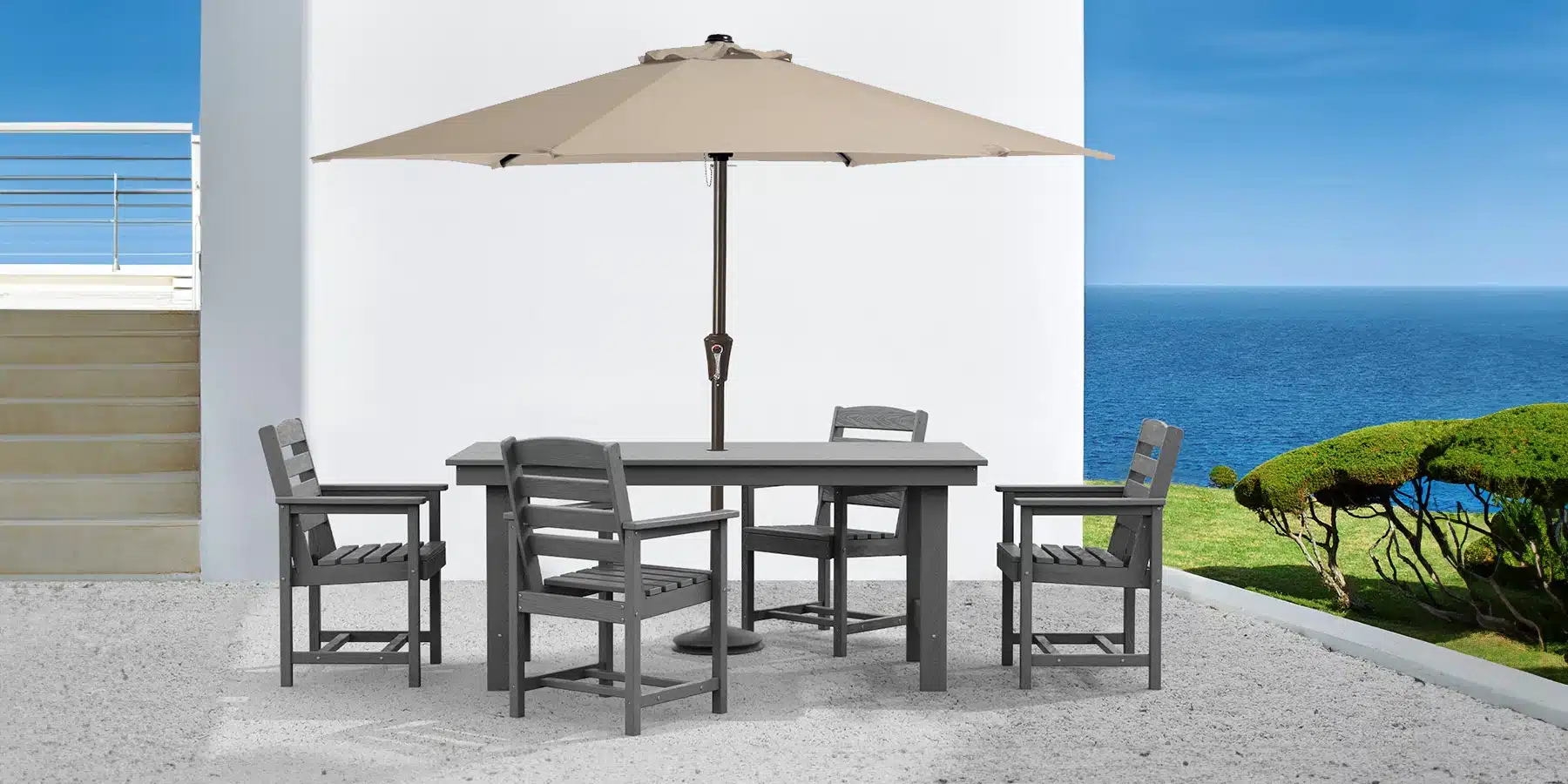Dining Tables and Dining Armchairs on the Porch