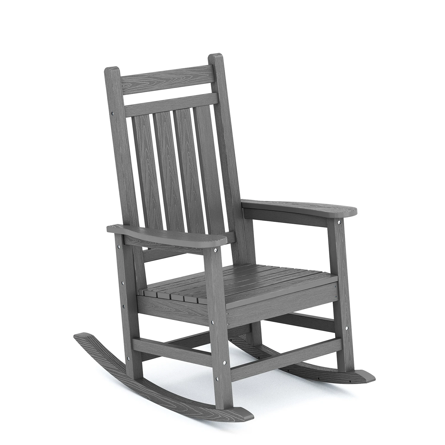 MANOIR Porch Rocking Chair in Dark Gray