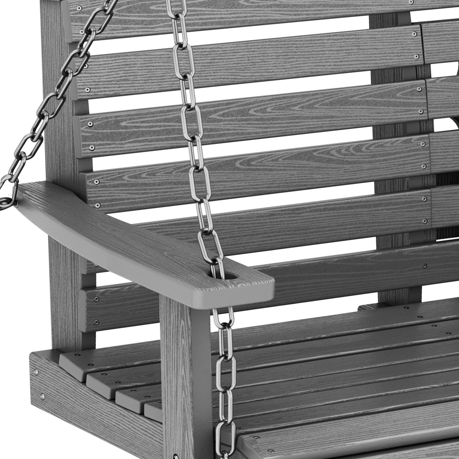 Porch Swing Chair Arm Details