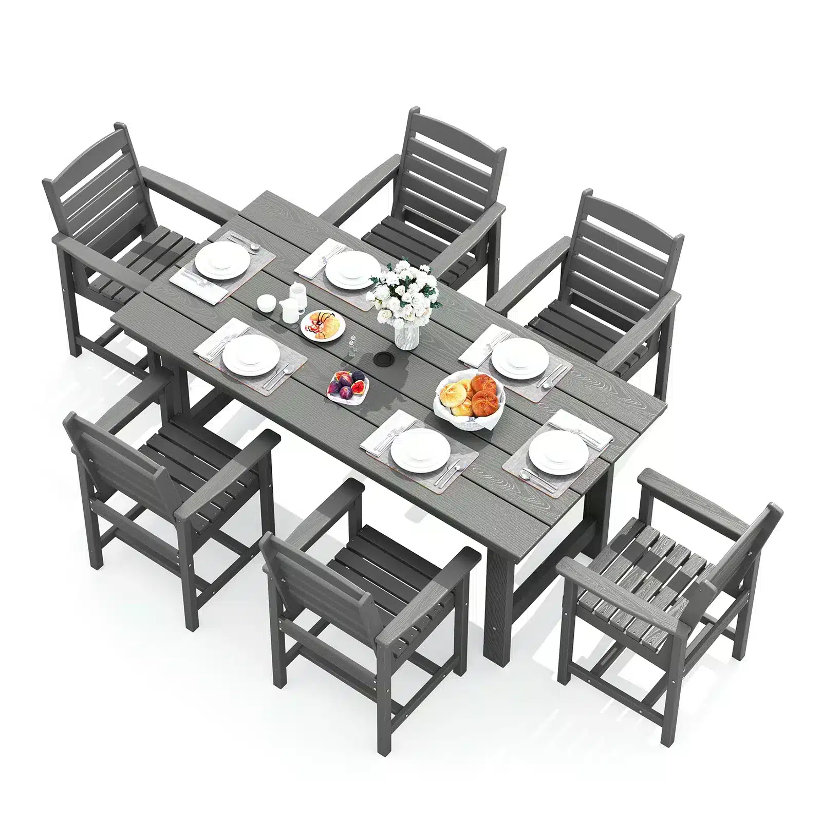 Serwall Durable 7 Piece Outdoor Dining Set