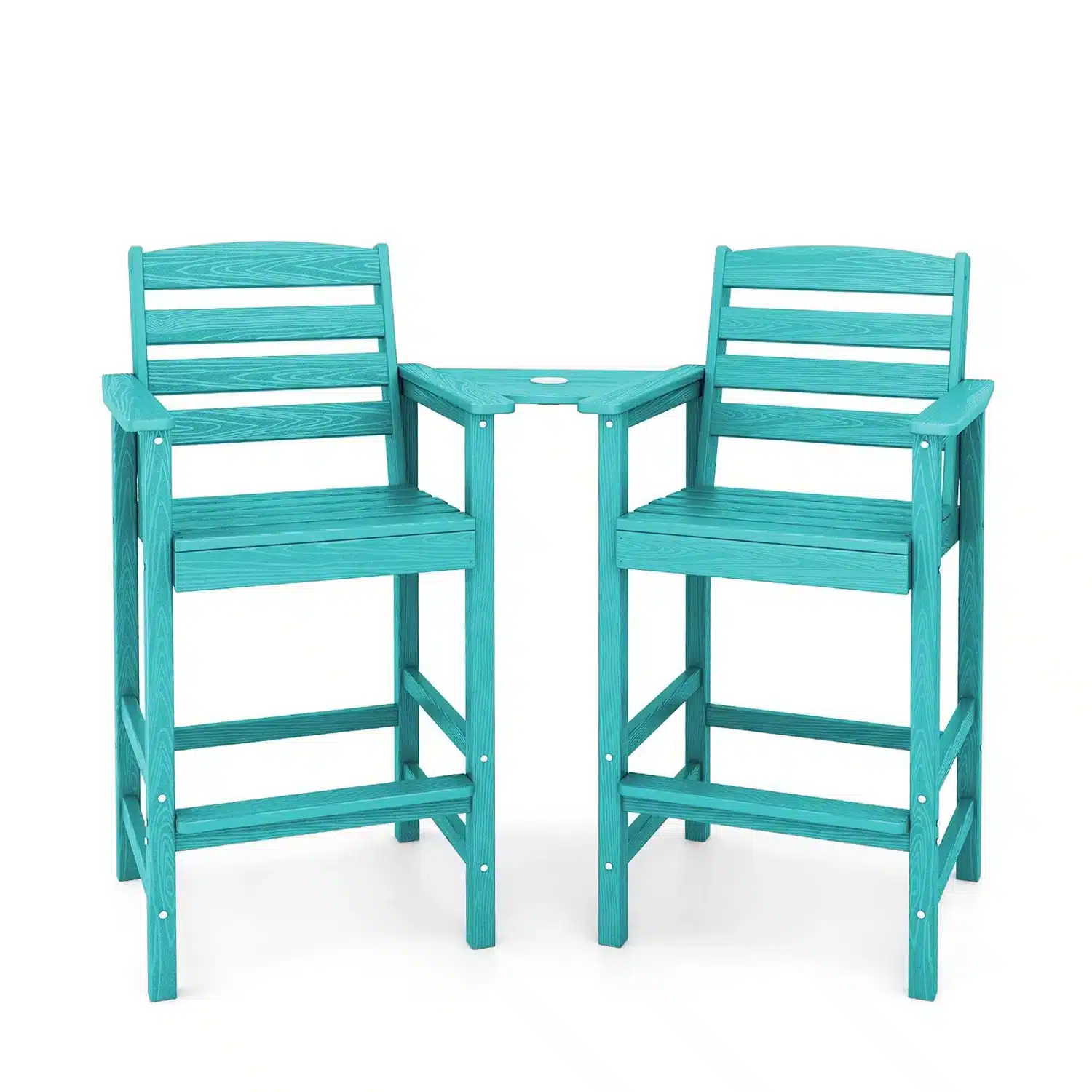 Waterproof Outdoor Counter Height Arm Chair Set Serwall