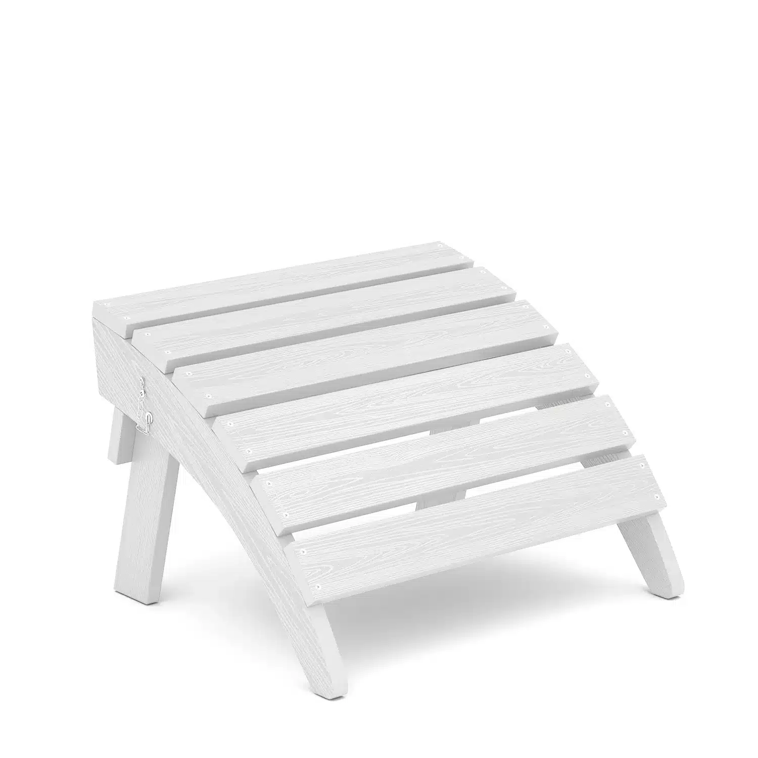 HDPE Poly All-weather Folding Adirondack Ottoman Durable Footrest - Apple Green, Aqua Blue, Black, Brown, Burgundy, Coffee, Dark Gray, Dark Green, Dark Orange, Light Blue, Navy, Pale Green, Pink, Red, White, Yellow