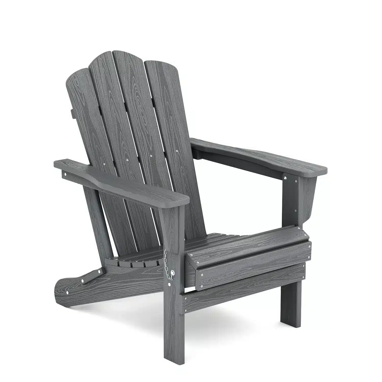 Vintage Folding Adirondack Chairs - Dark Gray