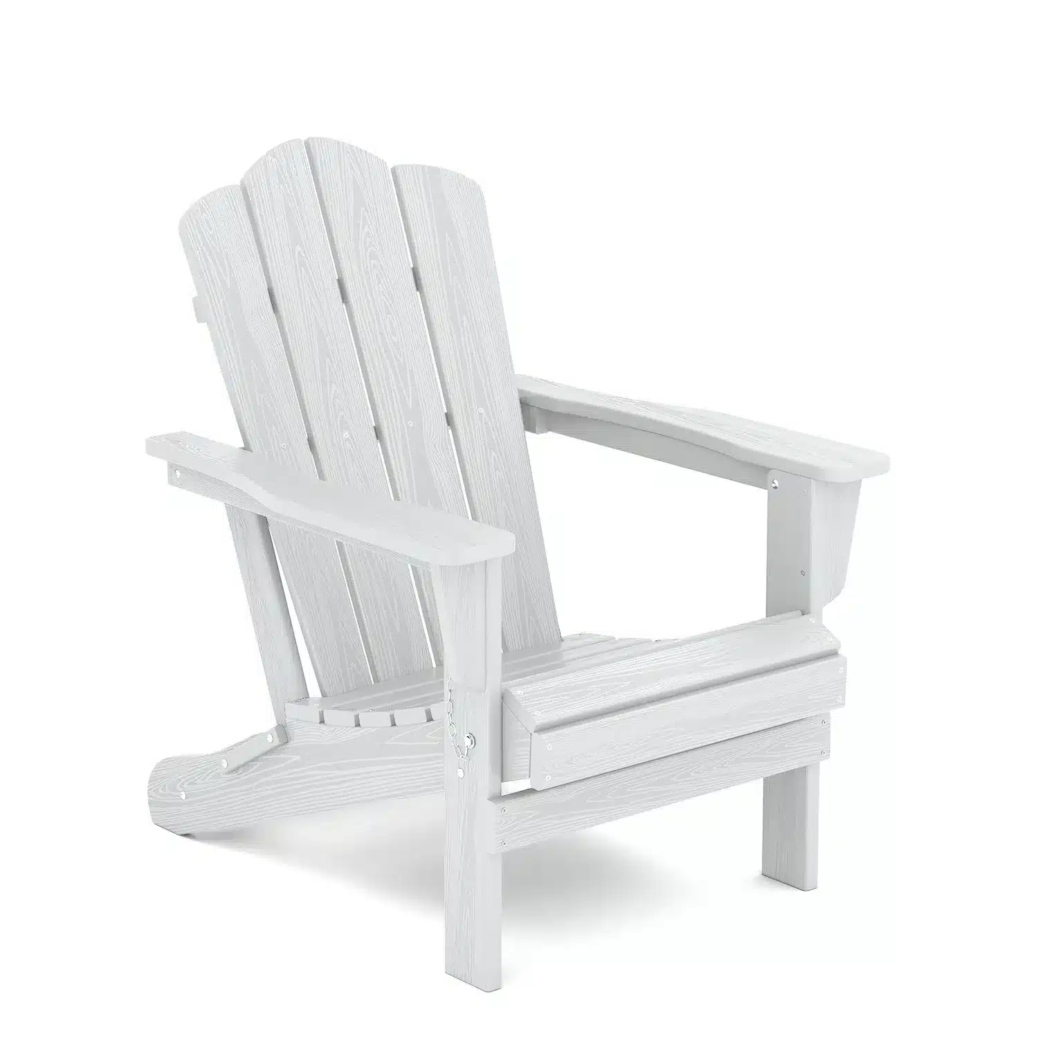 Waterproof HDPE Poly Vintage Folding Adirondack Chair, All-weather Resistance - Apple Green, Aqua Blue, Black, Brown, Burgundy, Coffee, Dark Gray, Dark Green, Dark Orange, Light Blue, Navy, Pale Green, Pink, Red, White, Yellow