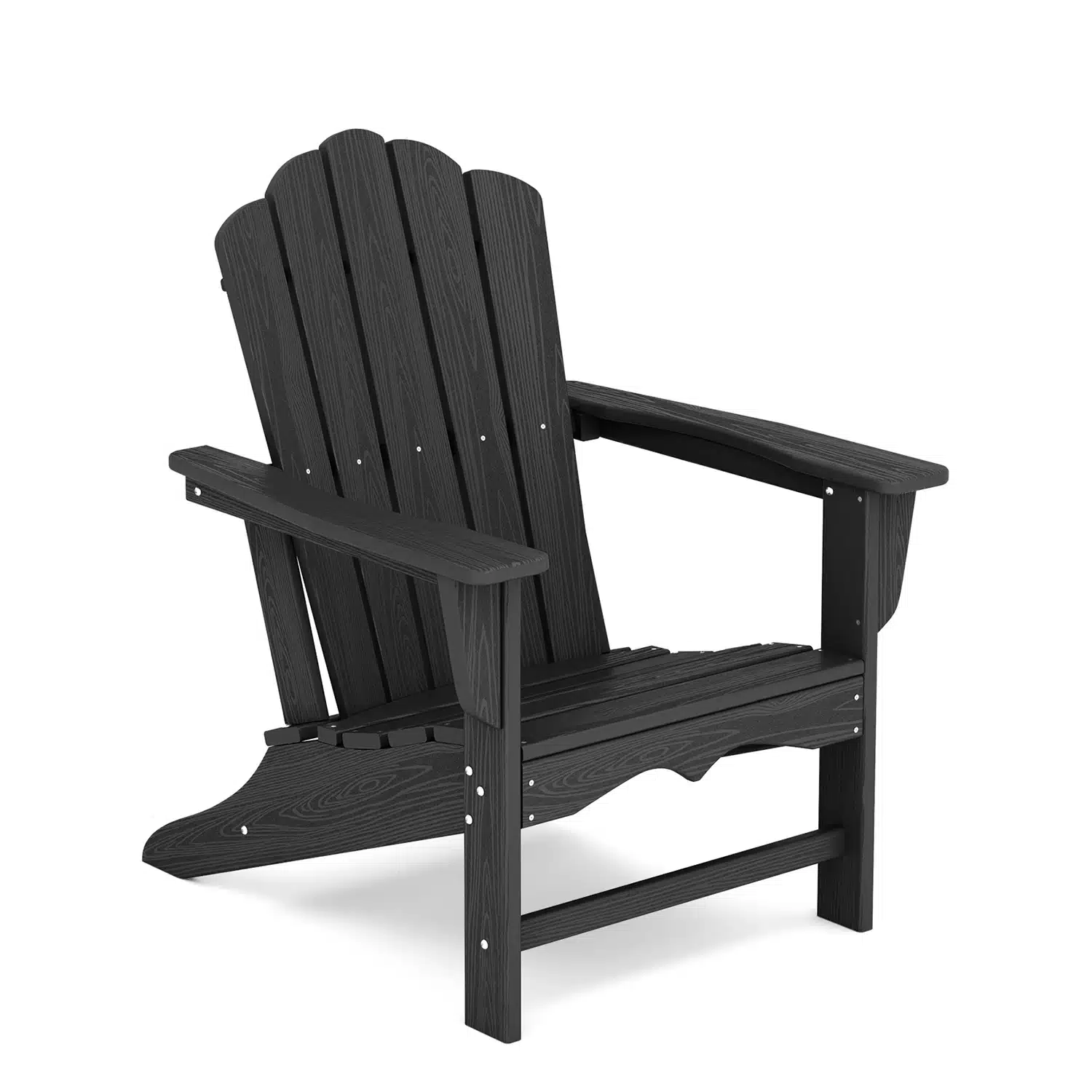 Vintage HDPE Adirondack Chairs - Black