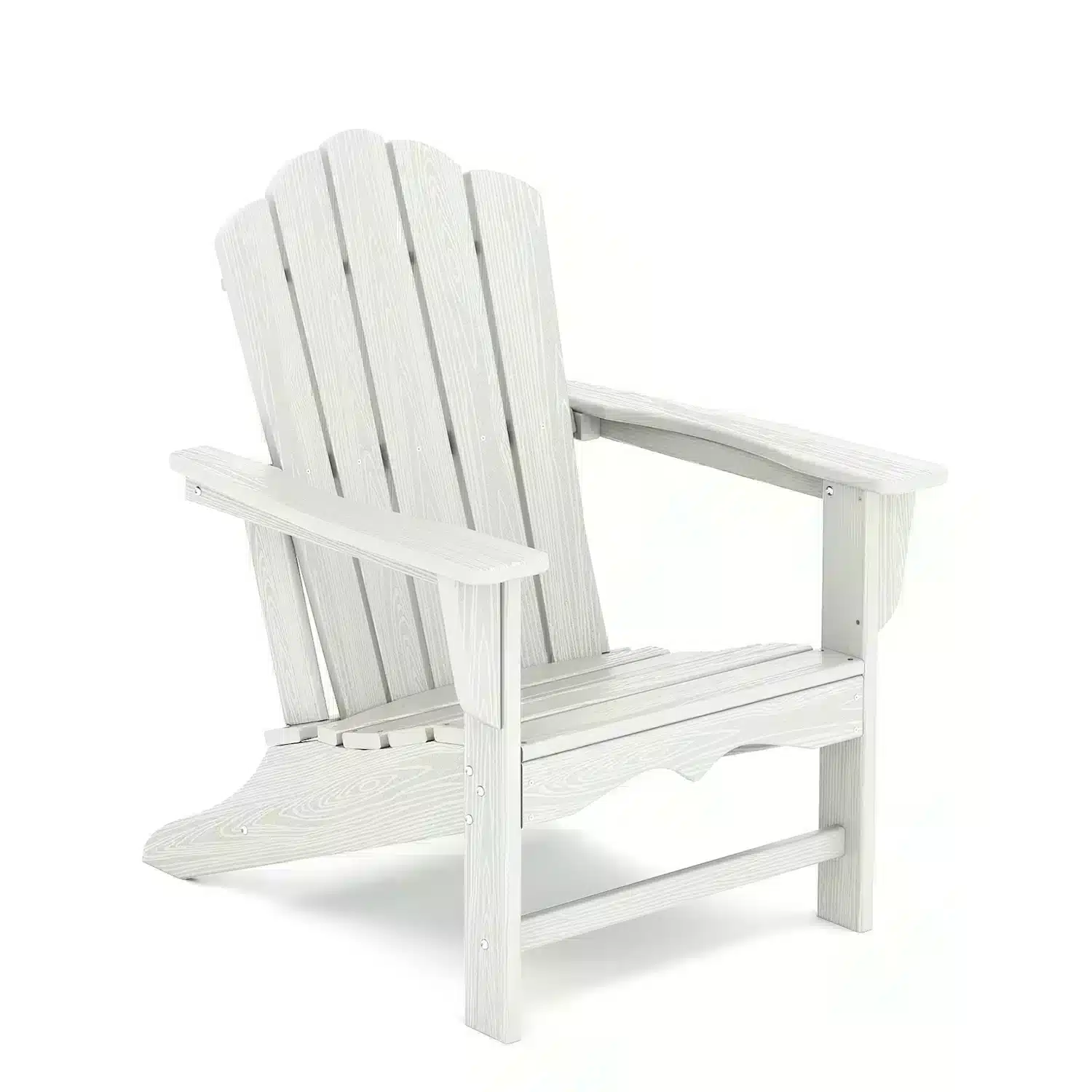 vintage hdpe adirondack chairs - white Vintage HDPE Adirondack Chairs - White