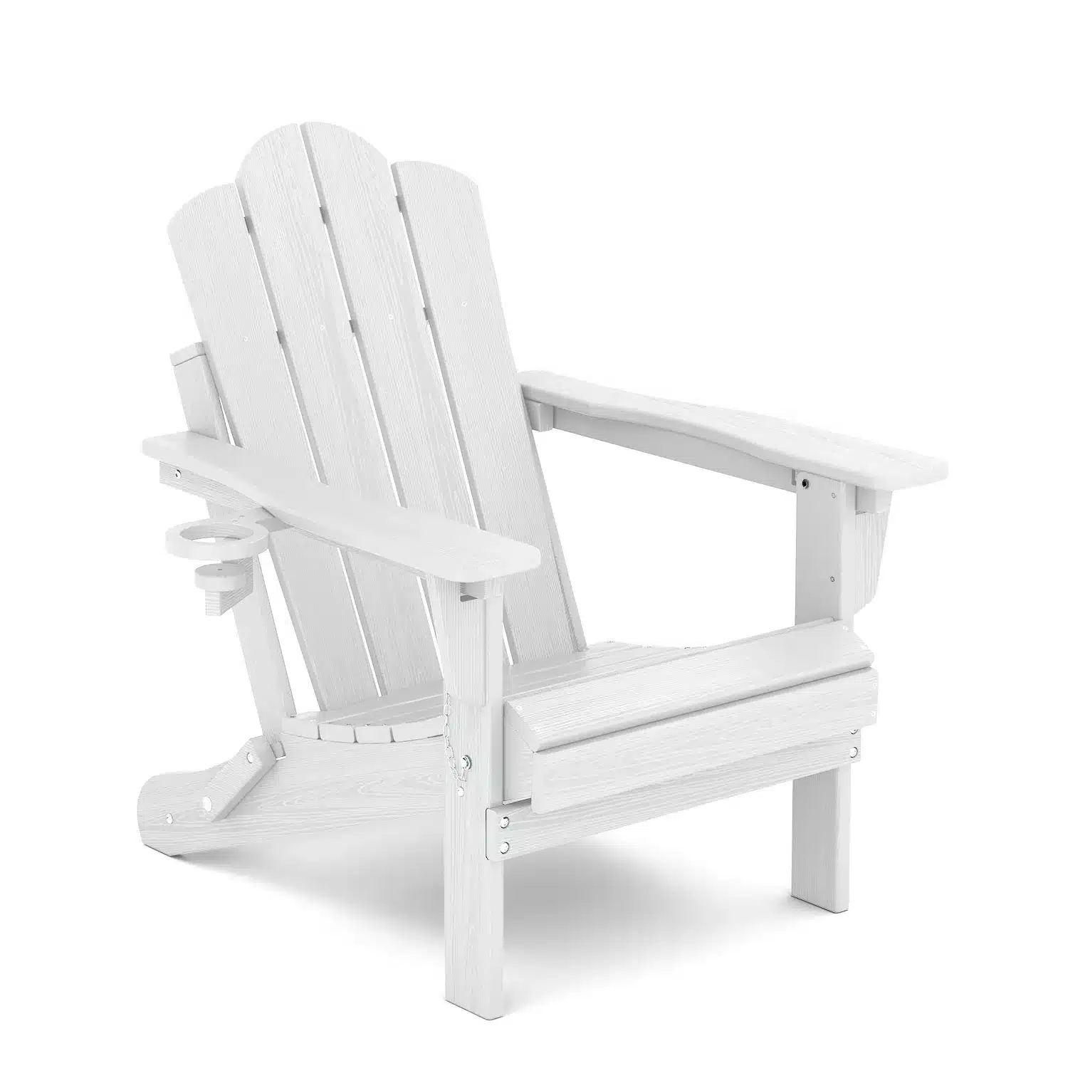 vintage reclining folding adirondack chair - white Vintage Reclining Folding Adirondack Chair - White