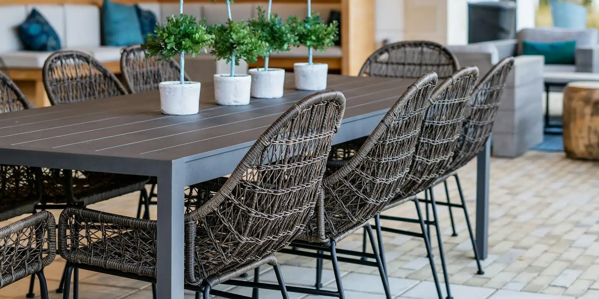 metal patio table