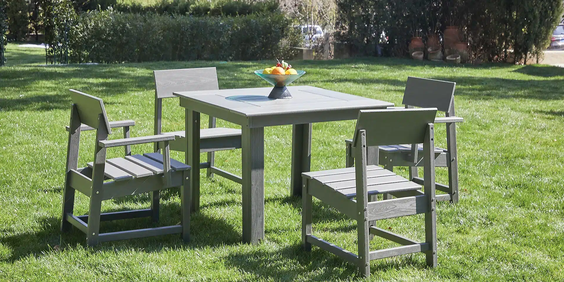 HDPE patio dining table
