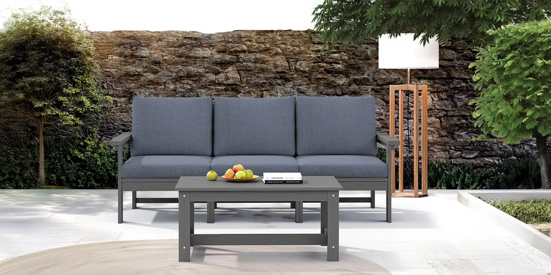 Outdoor Modular Sectional Sofa Set on the Porch