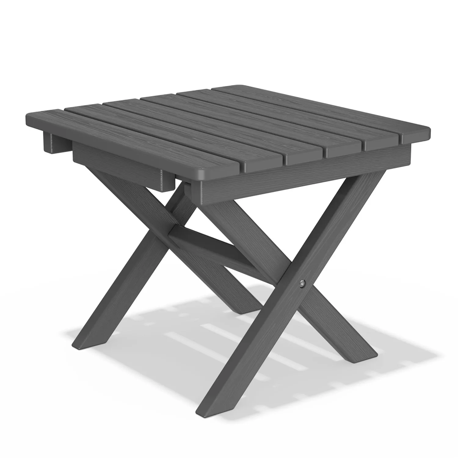 Dark Gray Folding Side Table