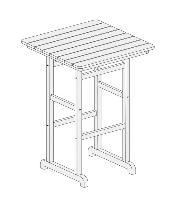 Bar Height Table assembly step5